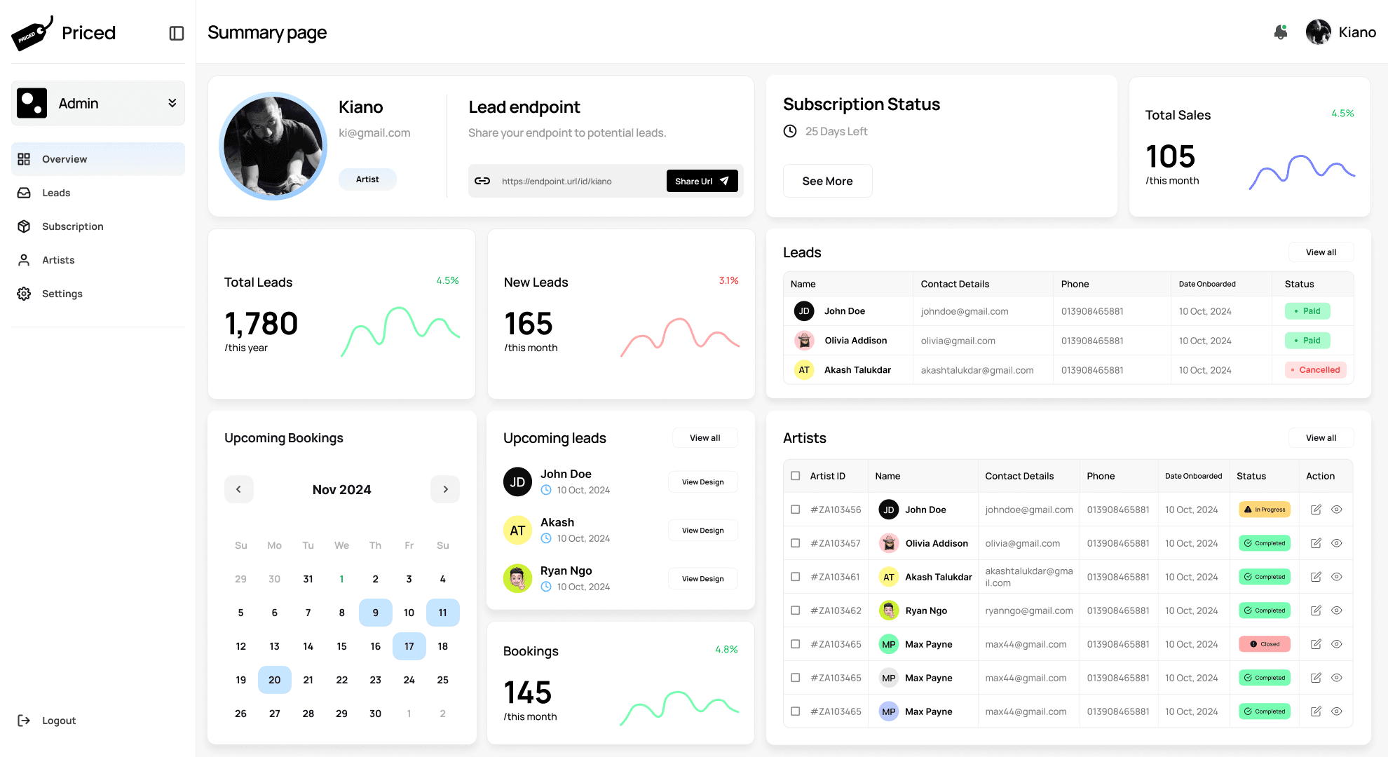 Dashboard
